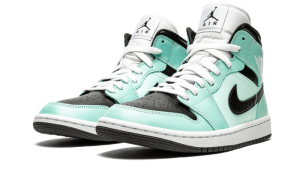 Nike Sko Air Jordan 1 Mid Aqua Blå Tint
